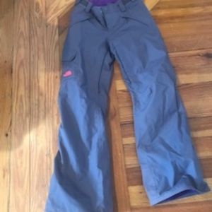 Womens North Face XS Gray Ski Pants